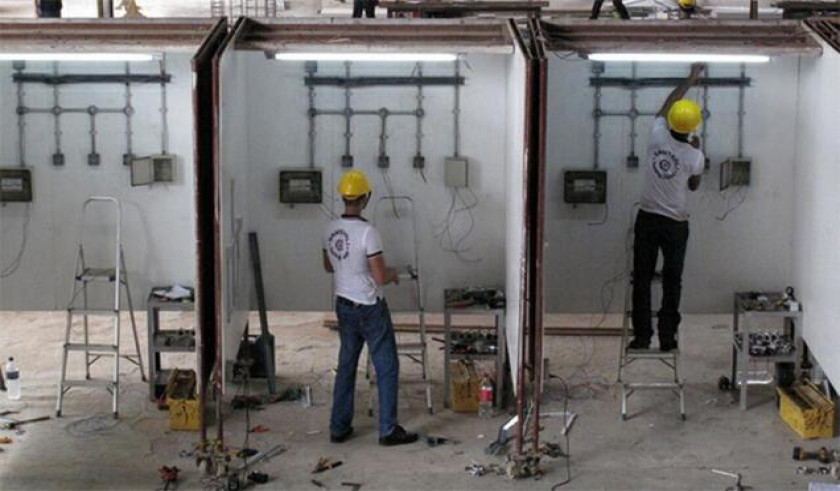 wire installling